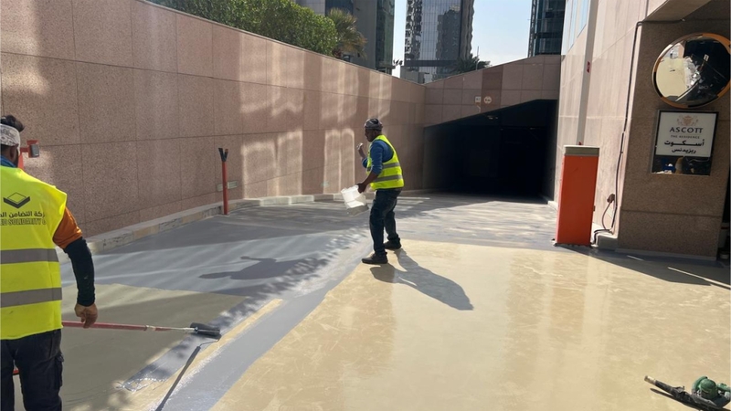EPOXY WORK AT RAFAL ASCOTT HOTEL - RIYADH